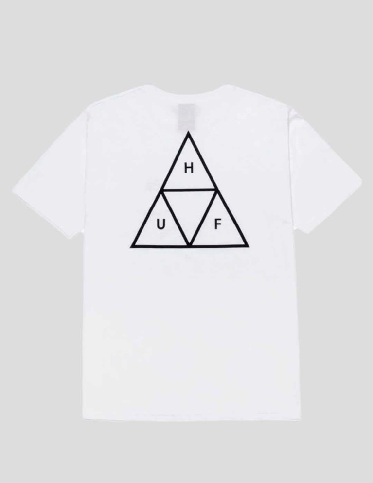HUF essenziali t tee camicia bianca